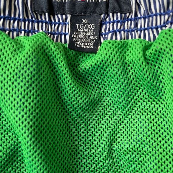 Tommy Hilfiger Swim Trunks Men Blue Red Shorts Bathing Suit Men XL - Picture 4 of 4